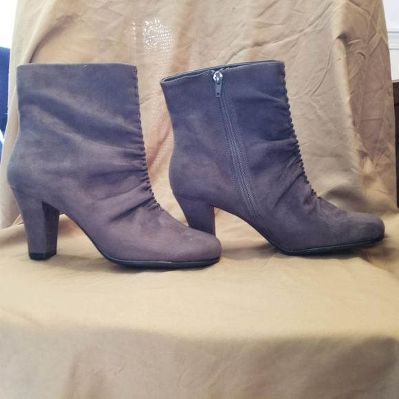 Aerosoles Grey Suede Boots - Picture 2 of 8